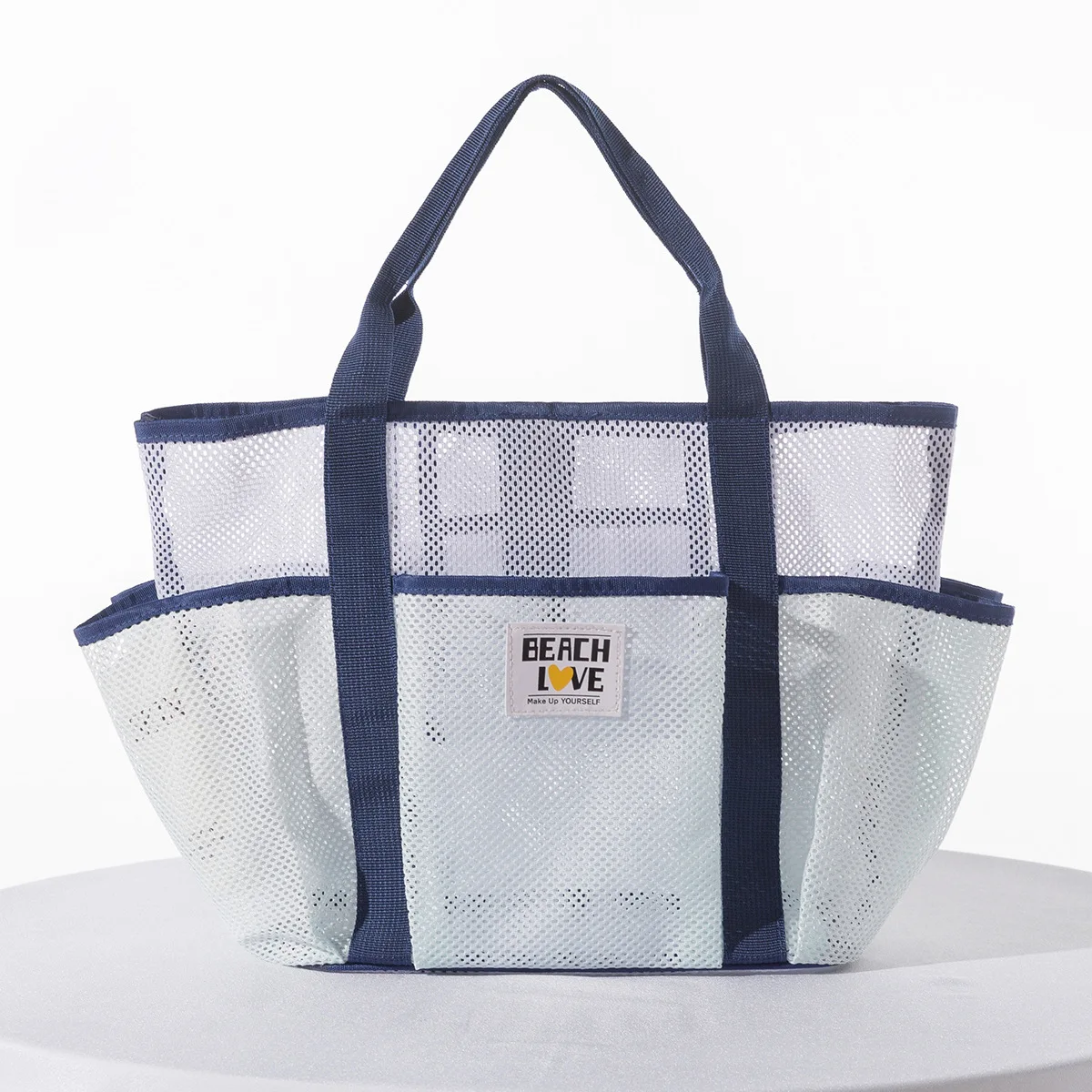 Torba siatkowa na podróże, sport, jogę, plażę, torba na basen, duża torba do przechowywania przybory do kąpieli i kosmetyków