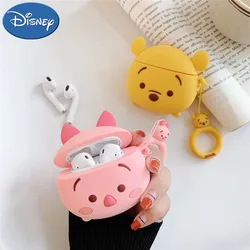 Disney Cartoon Piglet Winnie the Pooh Silicone Cases For Airpods 1 2 3 Pro Protective Bluetooth Wireless Earphone Charging Cover