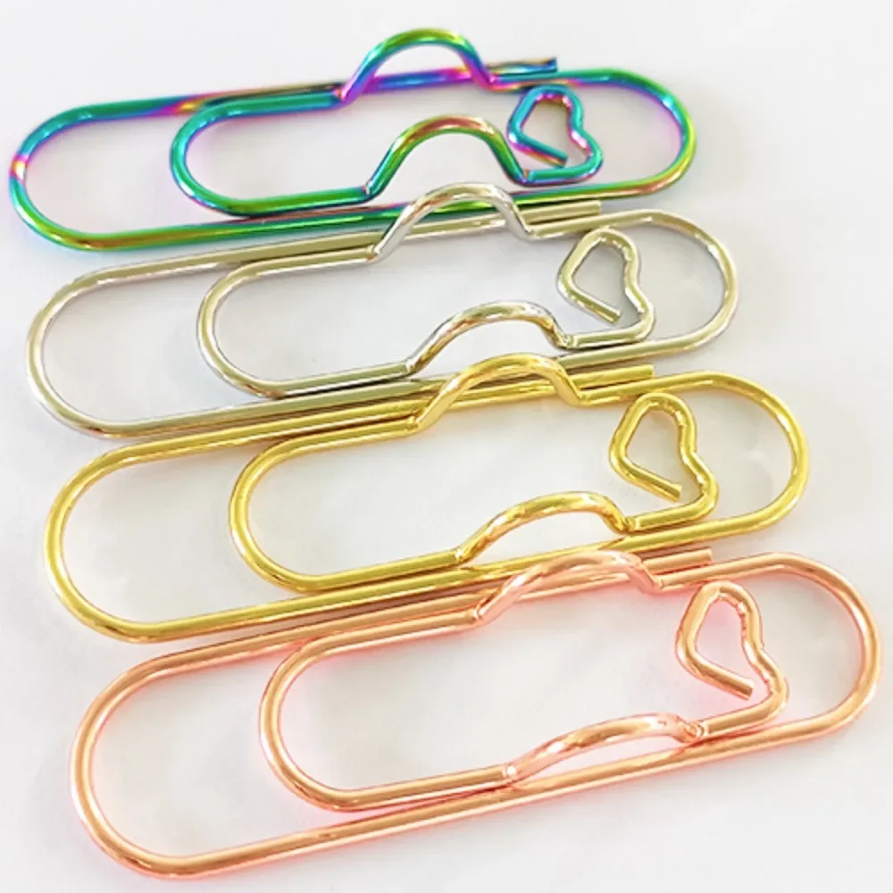 5/3/1PCS Multi-functional Metal Paper Clips with Pen Holder Binder Clips School Office Learning Supplies Stationery