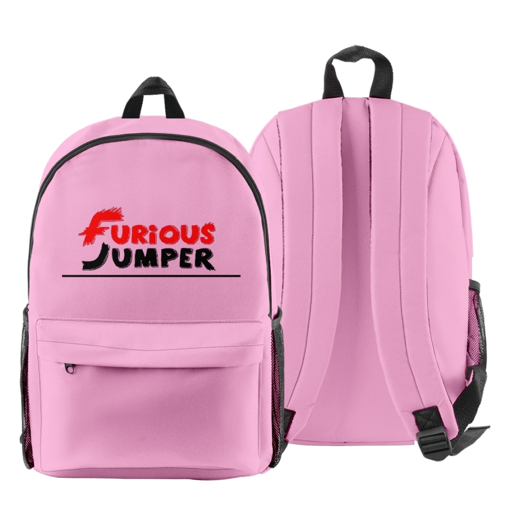 Furious Jumper Zip Pack zaino Casual con cerniera Streetwear Harajuku zaino Oxford borsa con cerniera in tessuto zaini per Laptop