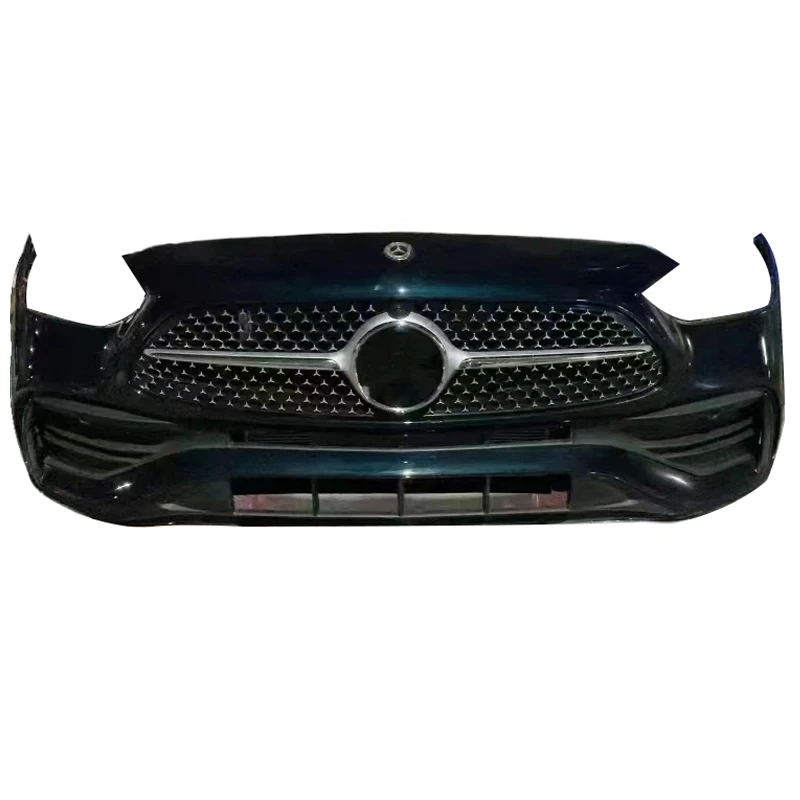 FOR Mercedes Benz C-class w206 front diffuser body kit original Black front bumper diffuser Front lip of bumper