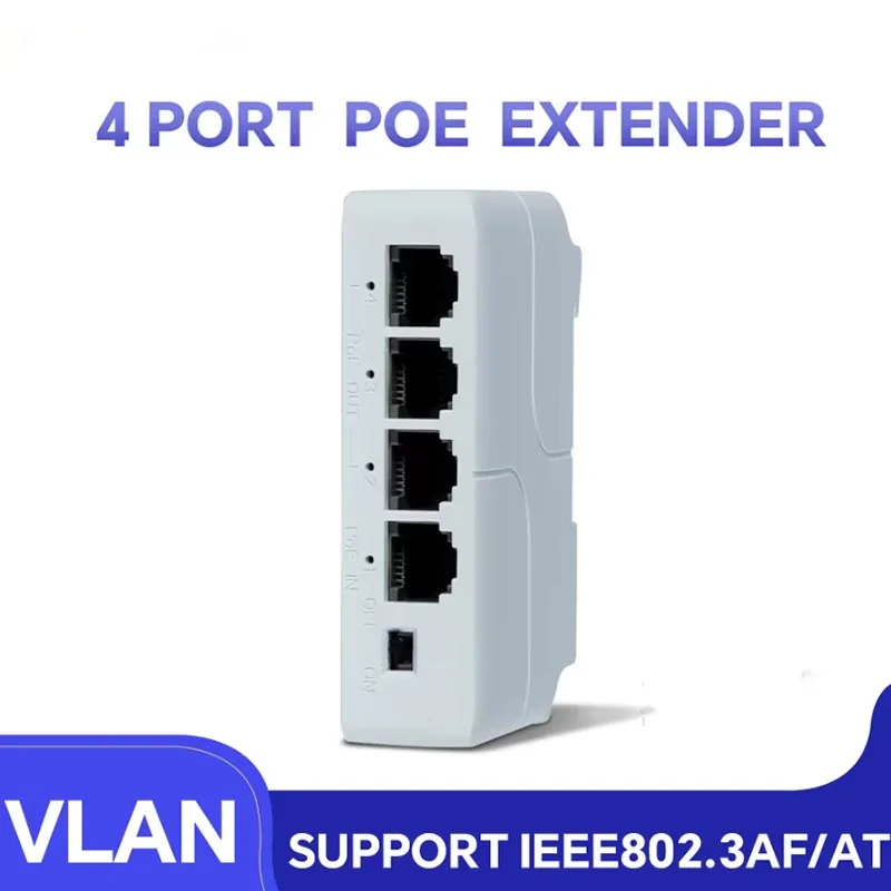 4 Port PoE Extender poe repeater for IP Port Transmission Extender for POE Switch NVR IP Camera