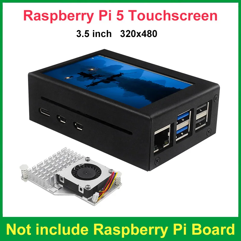 

Raspberry Pi 5 3,5 дюймовый сенсорный экран 320x480 TFT дисплей GPIO ЖК-экран работает с операционной системой Ubuntu Kali Linux