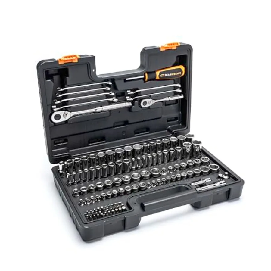 

1/4" and 3/8" Drive 72-Tooth SAE/Metric Mechanics Hand Tool Set GW72SCBMTS