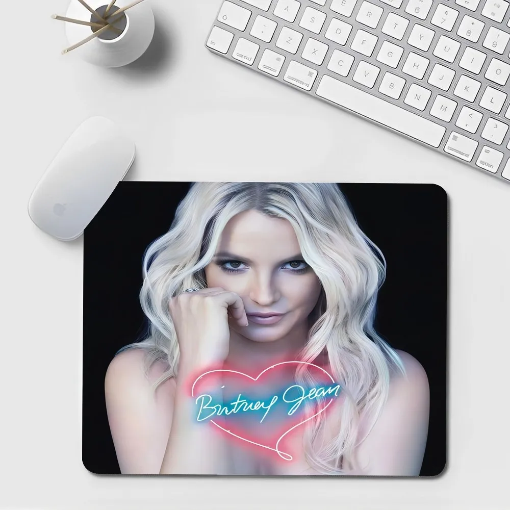 Singer Britney Spears Non-slip Lockedge Cartoon Anime Gaming Mouse Pad Keyboard Mouse Mats Smooth Company for PC Computer Table