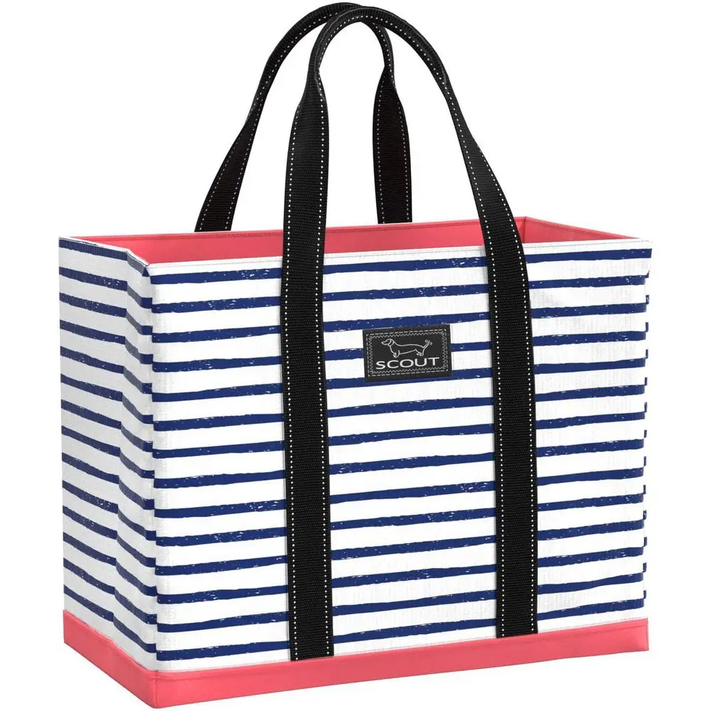 

Lightweight Open Top Tote Bag for Beach, Pool & Lake with Inside Zip Pocket