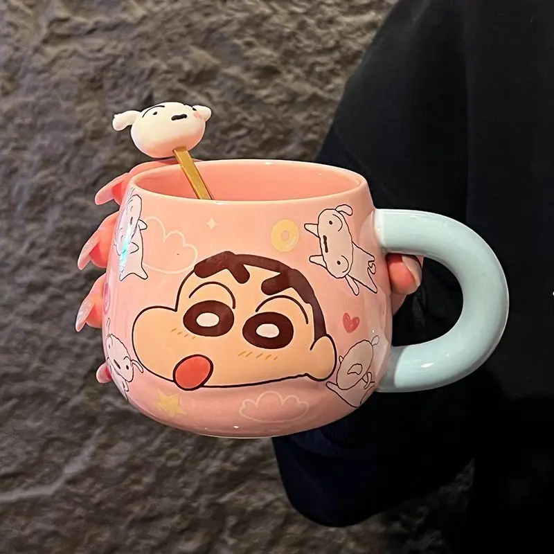 New Crayon Shin-chan Nohara Shiro Personality Creative Holiday Gift Milk Ceramic Mug Cartoon Cute Anime Movie Character Home Mug - Image 5