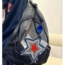 2024 neue y2k Rucksäcke Männer Mode trend ige Fünf-Sterne-Schult asche Frauen coole Abstufung Subkultur Rucksack Gothic Bolsas