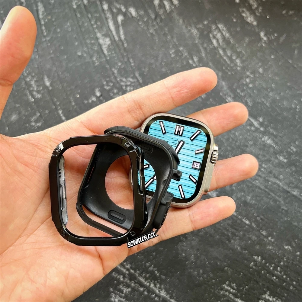 アップルウォッチ用ダブル保護ケース,ソフトメッキカバー,iwatchシリーズ9,シリーズ8,シリーズ7,シリーズ6,シリーズ5,4,シリコン,45mm 44mm, 42mm, 41mm, 40mm, 38mm