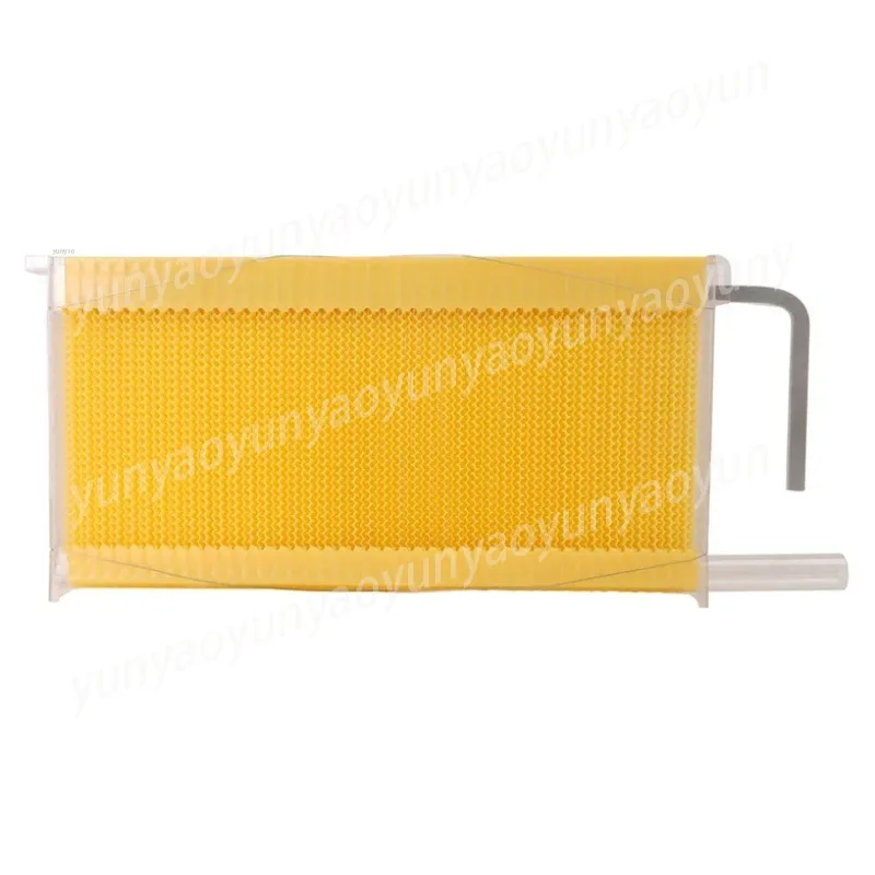 Plastic Honeycomb Foundation, Flow Frame 7 Pcs for Italian Honey Bee Hive, Automatic Honey Harvest