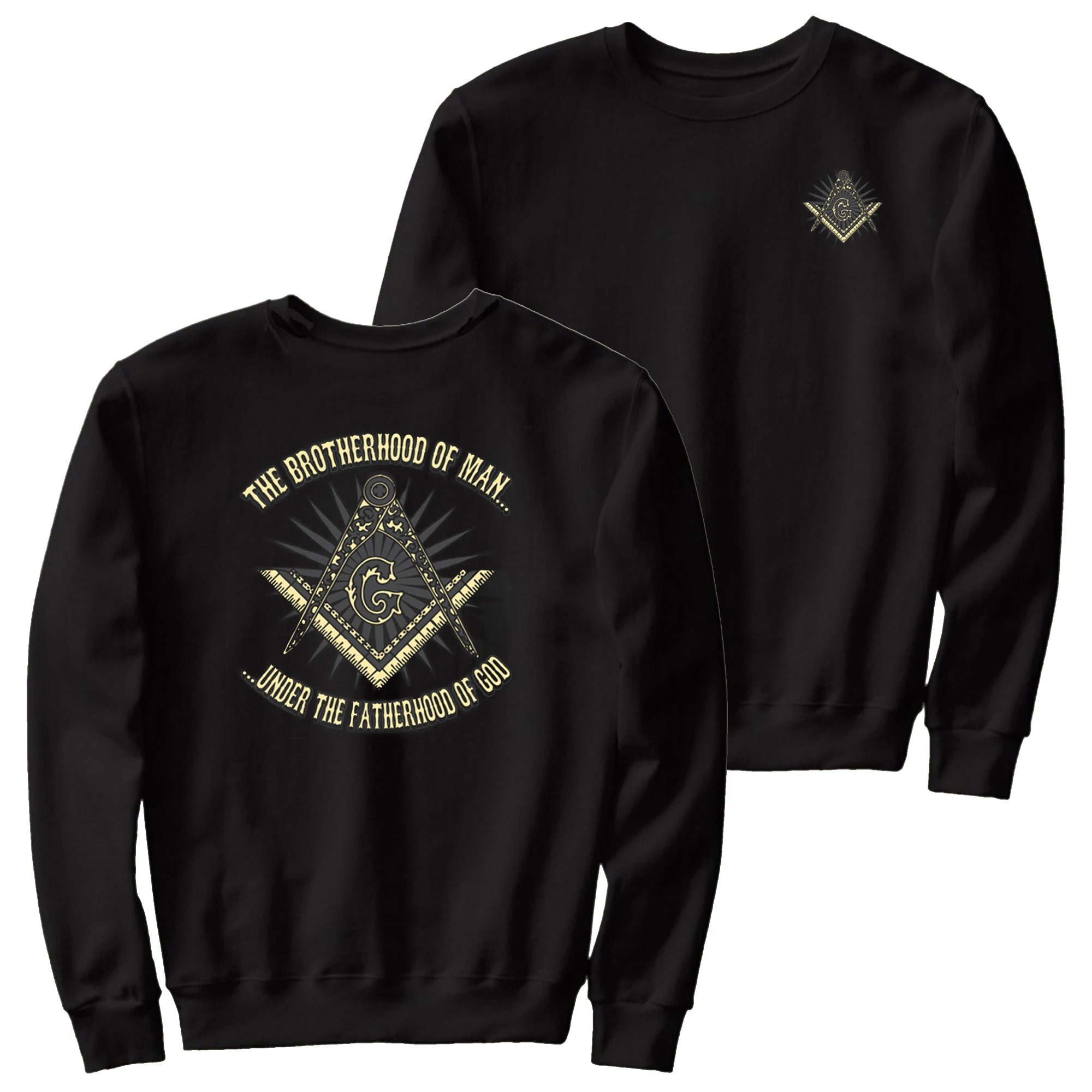 Die Bruderschaft des Menschen. Freimaurer Symbol Freimaurer Pullover Hoodie neue 100% Baumwolle bequeme lässige Herren Sweatshirt Streetwear