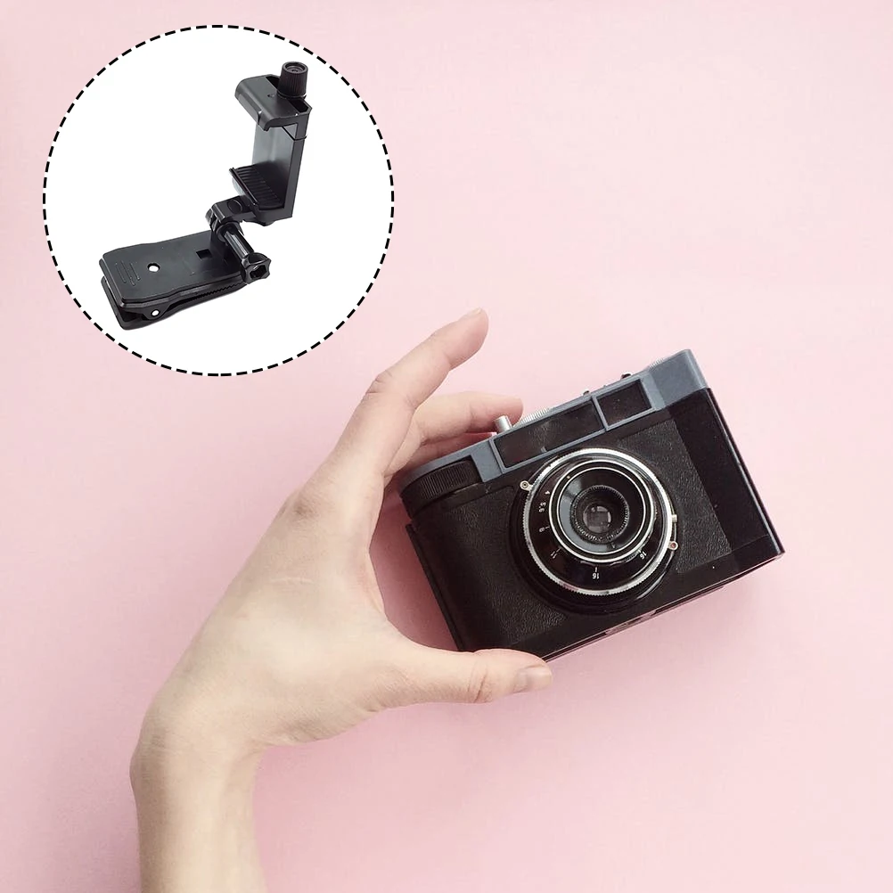 

Backpack Strap Camera Clip Sports Shoulder Mount Bracket Black Abs Cellphone Selfie