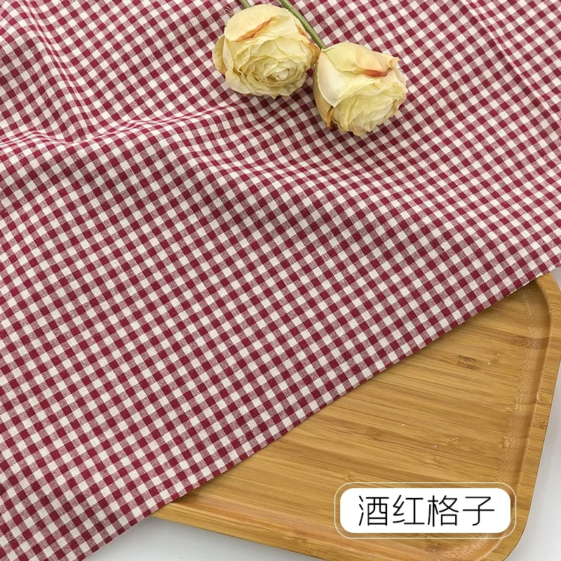 100% Cotton Plaid Fabric for DIY Projects