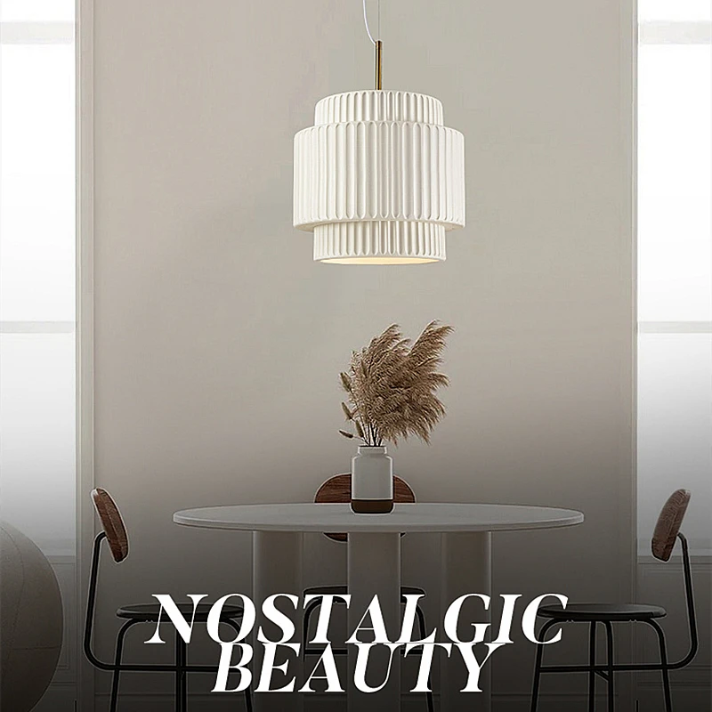 

Nordic Creative LED Chandelier Modern Cream Style Simple Pendant Lamp Living Room Dining Room Bedroom Decor Luxury Hanging Lamp