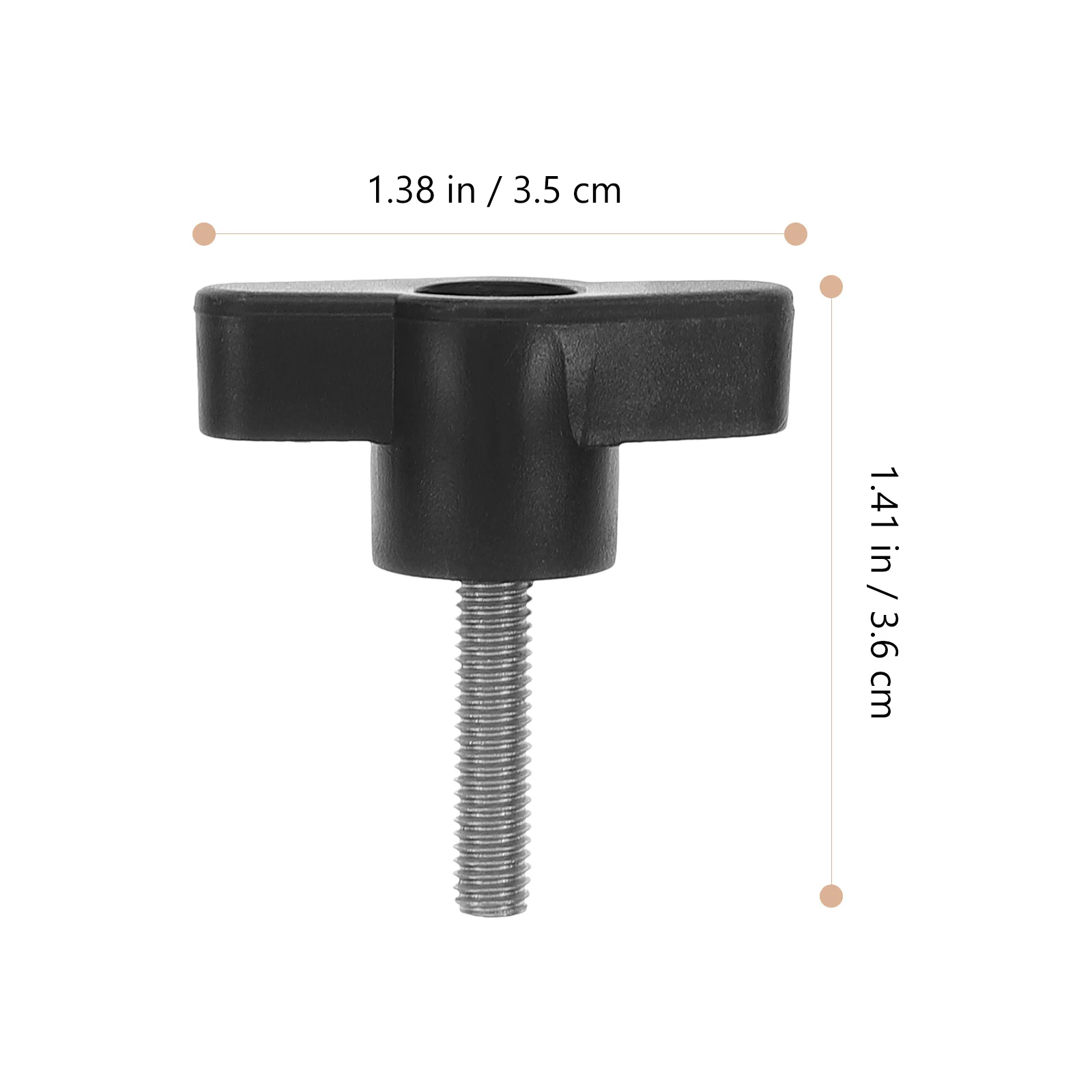 

10 Pcs Hand Screw Grips Threads Quick Removal Thumb Concrete Screws with Drill Bit Handle Bolt Knob Tee Knurled Thumbscrew