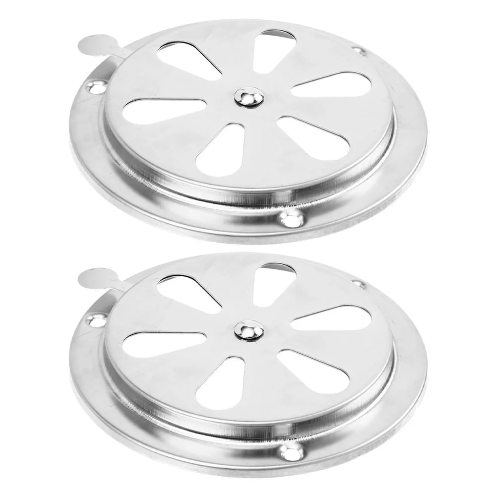 

2Pcs Stainless Steel Air Damper Rv Ventilation Cover Louvered Vent Cap for Boat Yacht Marine Ventilation Efficient Airflow