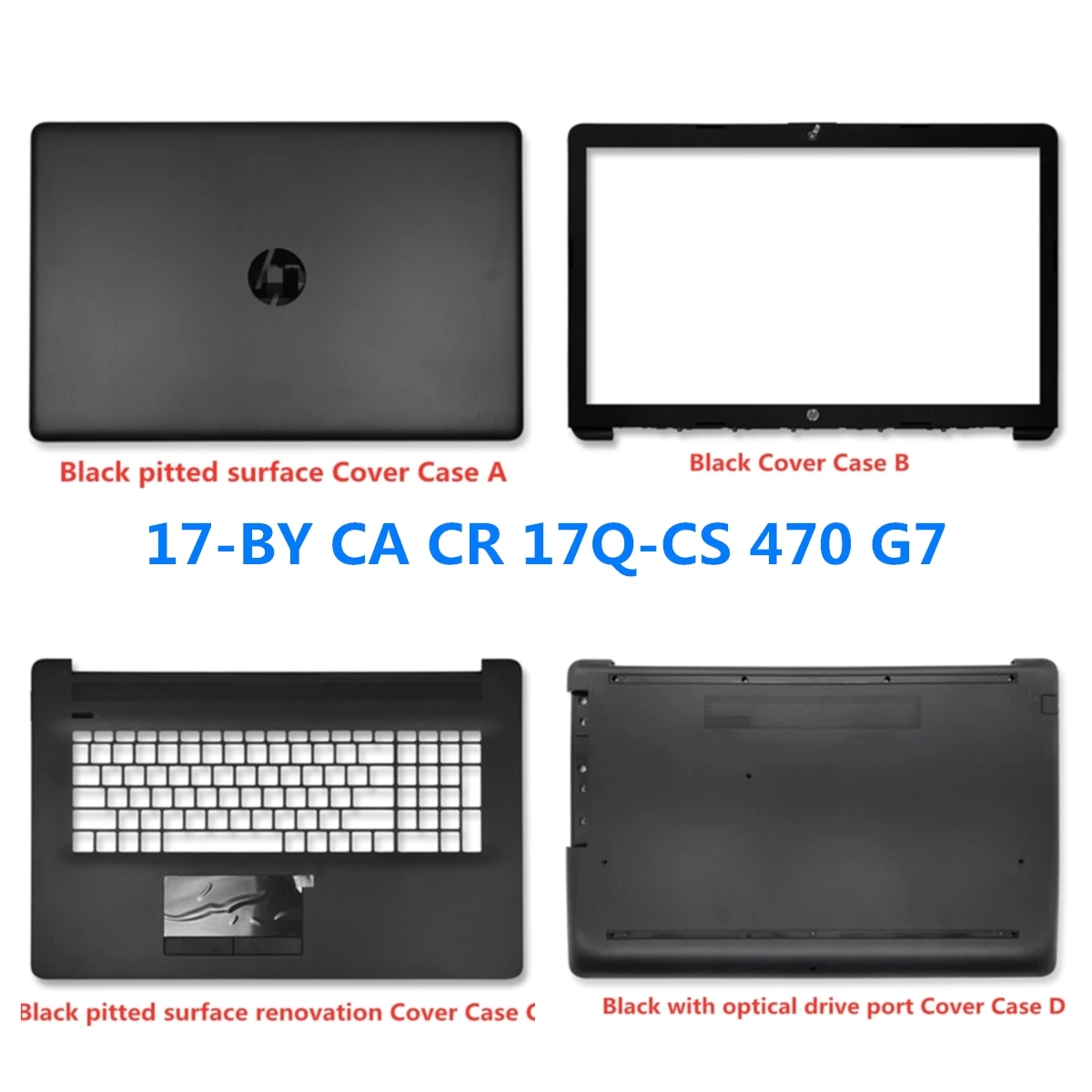 New Laptop For HP Pavilion 17-BY 17-CA 17T-BY 17Z-CA 470 G7 Laptop LCD Back Cover/Front Bezel/Palmrest/Bottom Base Cover Case