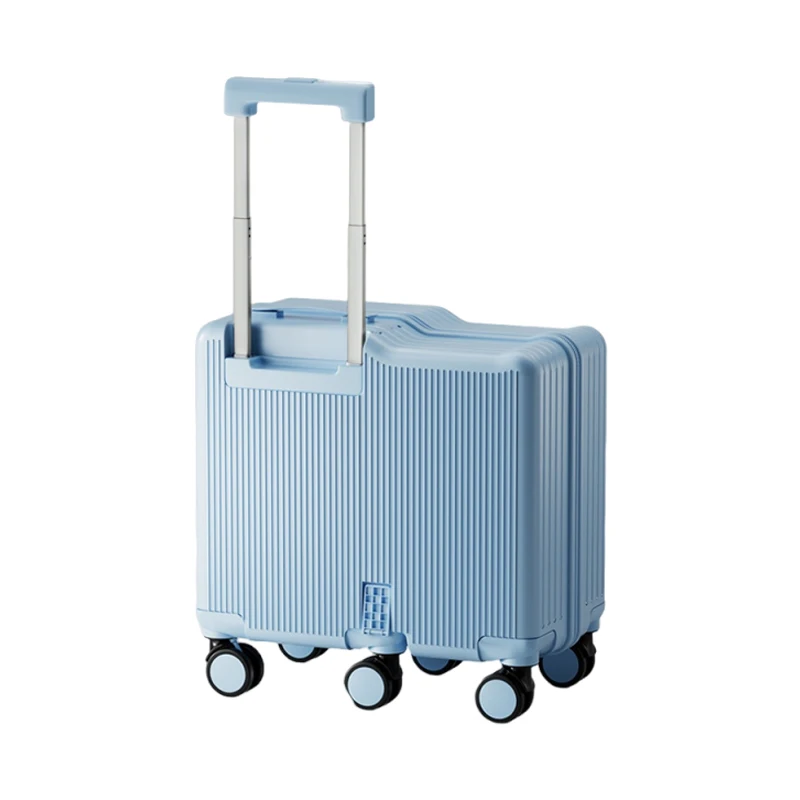 

Six Wheels Children's Luggage 20 inch Carry-on with footrest Rideable Upgraded Universal Brake Wheels Travel Suitcase for Kids