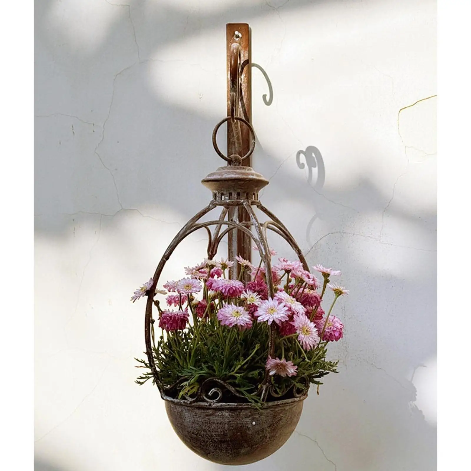 

Настенное кашпо, в деревенском стиле, классический цветочный горшок, подвесное кашпо для цветов, настенный подвесной горшок для растений для дома, улицы и сада