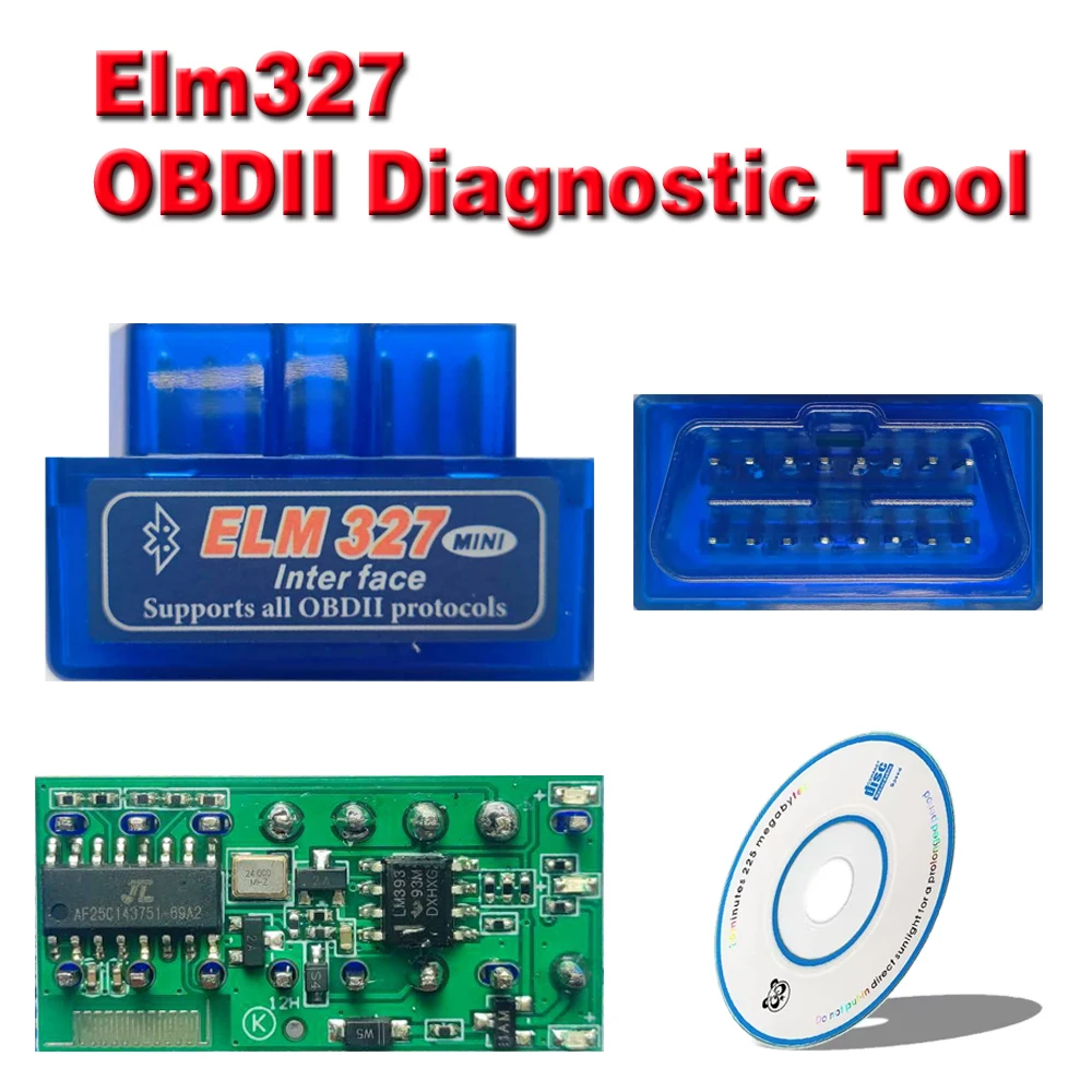 

Мини-сканер ELM327 OBD2 Bluetooth Автомобильный диагностический инструмент Автоматическая проверка