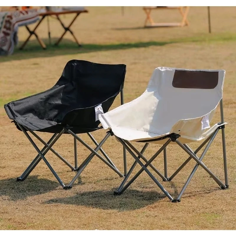 

Outdoor folding chair camping moon chair portable fishing stool casual backrest picnic chair