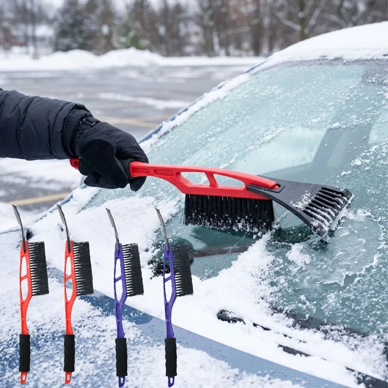 1-5PCS Car Snow Sweeper Ice Chisel 2 in 1 Long Reach 39 Inch Heavy Duty Thickened ABS Scraper for Windshield Roof Glass