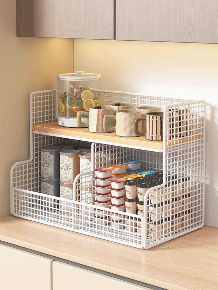 

Креативный модный металлический многоярусный держатель для чашек, настольный органайзер для хранения для гостиной, обеденного стола, для чайных и водных чашек