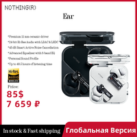 Nothing Ear 45 dB ANC 11mm driver 24-bit Hi-Res Audio with LDAC & LHDC 45 dB ANC  Up to 40.5 hours of listening time EAR