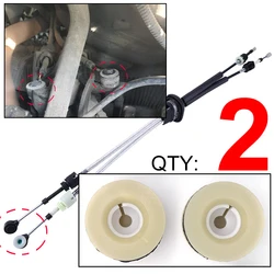 2Pcs Manual Gearbox Shift Cable Linkage Control Shifter Lever Connect Rod Bushing For Citroen C4 C8 Peugeot 307 2004 2006 2008