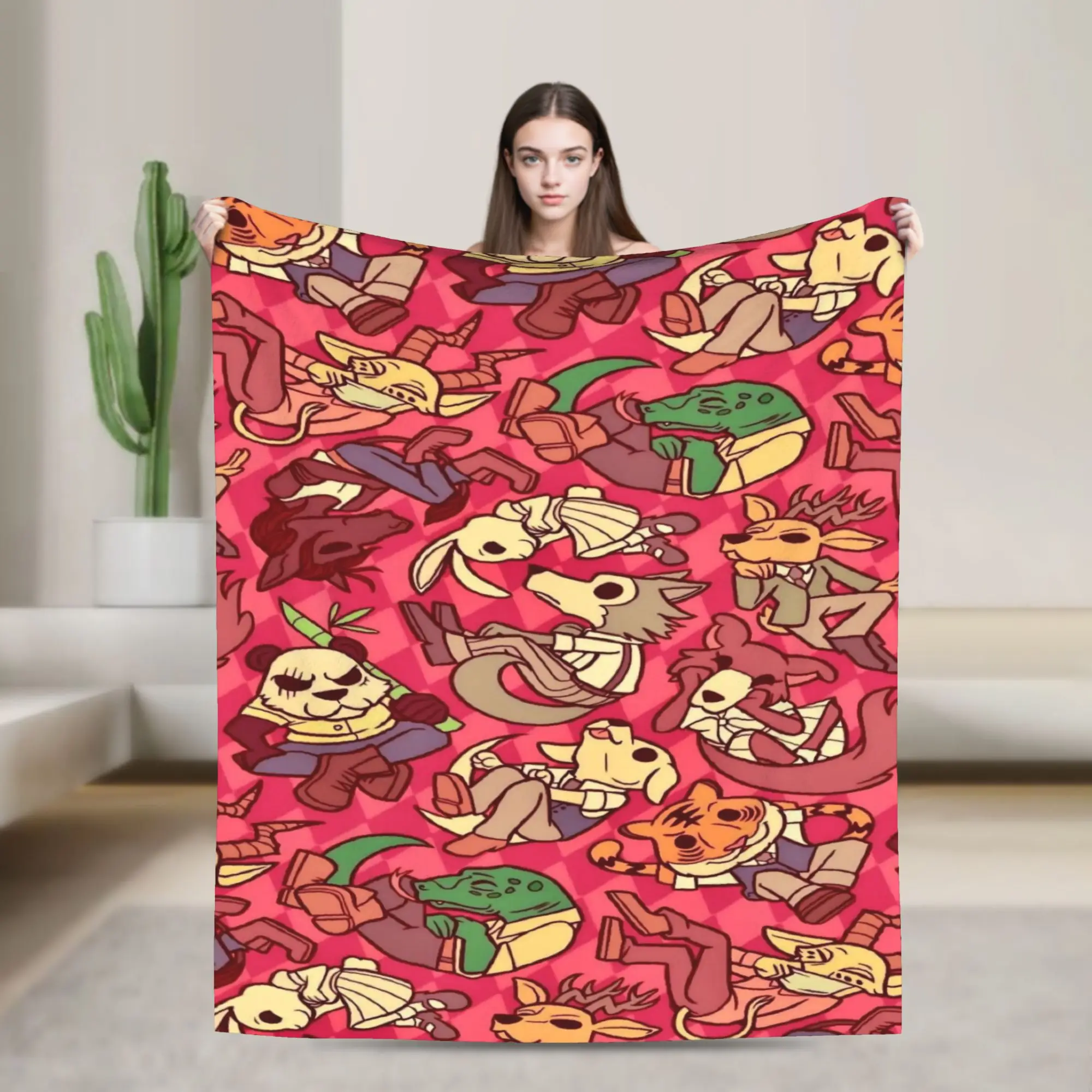 Beastars  Blankets Flannel  Multifunction Super Soft Throw Blanket for Bedding Plush Thin Quilt