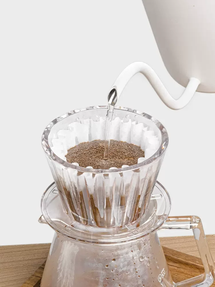 Timemore B75 Coffee Dripper Crystal Pour Over Coffee Filter Coffee Maker Flat Bottom Coffee filter cup Hand made cake filter cup - Image 3