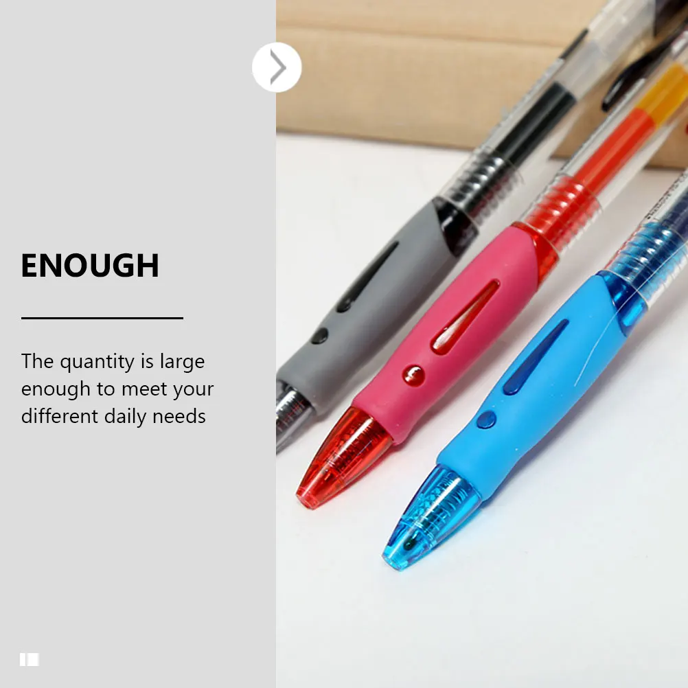 

12 Pcs Gel Pen Writing Supply Portable Work Household Office Press Student Tricolor