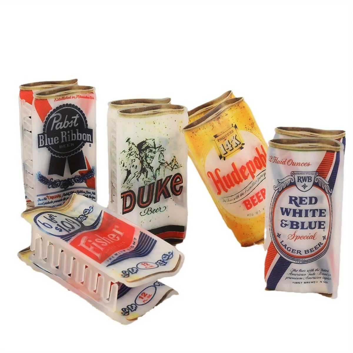 

Novelty Beer Can Shaped Hair Clip Textured Design Party Hair Accessory Unique Bar Theme Hairpin for Adults