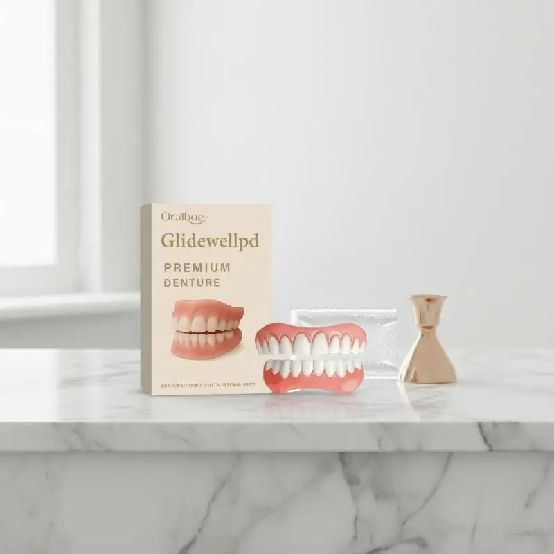 1 Set Full Denture Fake Teeth Silicone Upper Lower Veneers Removable Comfortable Solution for Smile Beauty Everyday Confidence