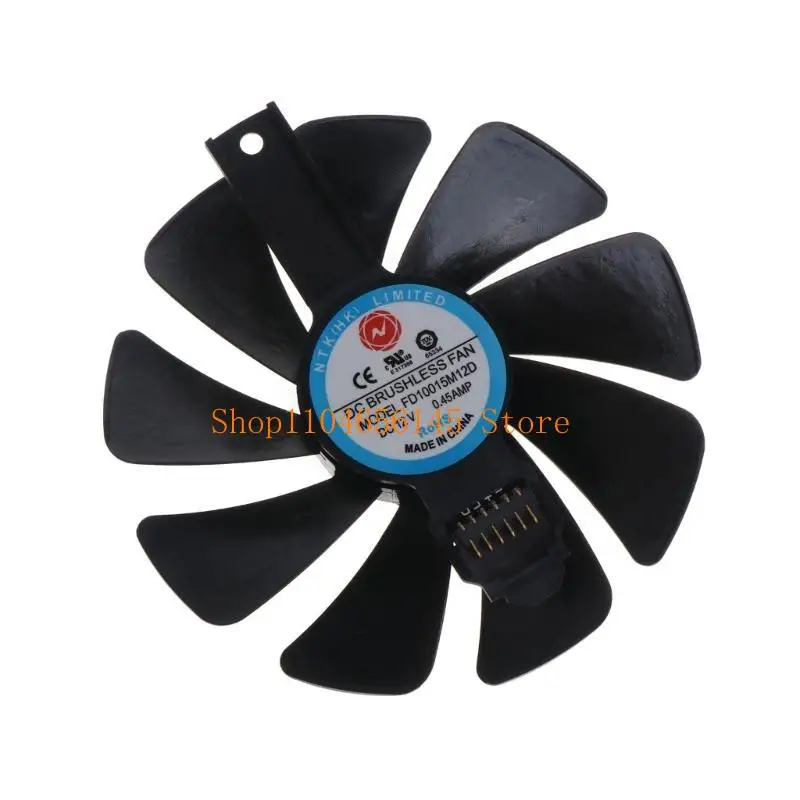 652F 1/2 Pieces 95mm FD10015M12D 6Pin Graphics Card Cooling Fan For Sapphire RX 5700XT RX5700 RX5600XT RX5500XT VGA Cooler view 3