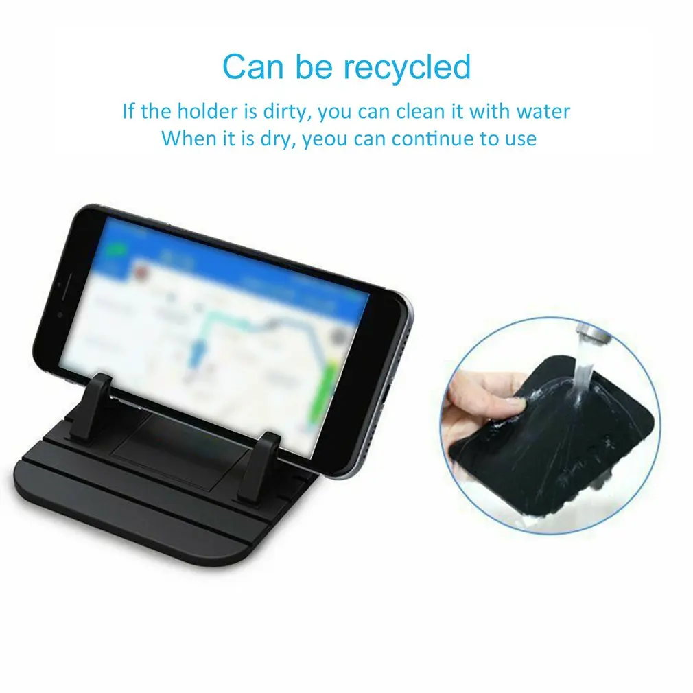 Supporto per cruscotto per auto con tappetino antiscivolo in silicone Supporto universale per telefono da scrivania per iPhone Samsung Xiaomi nel