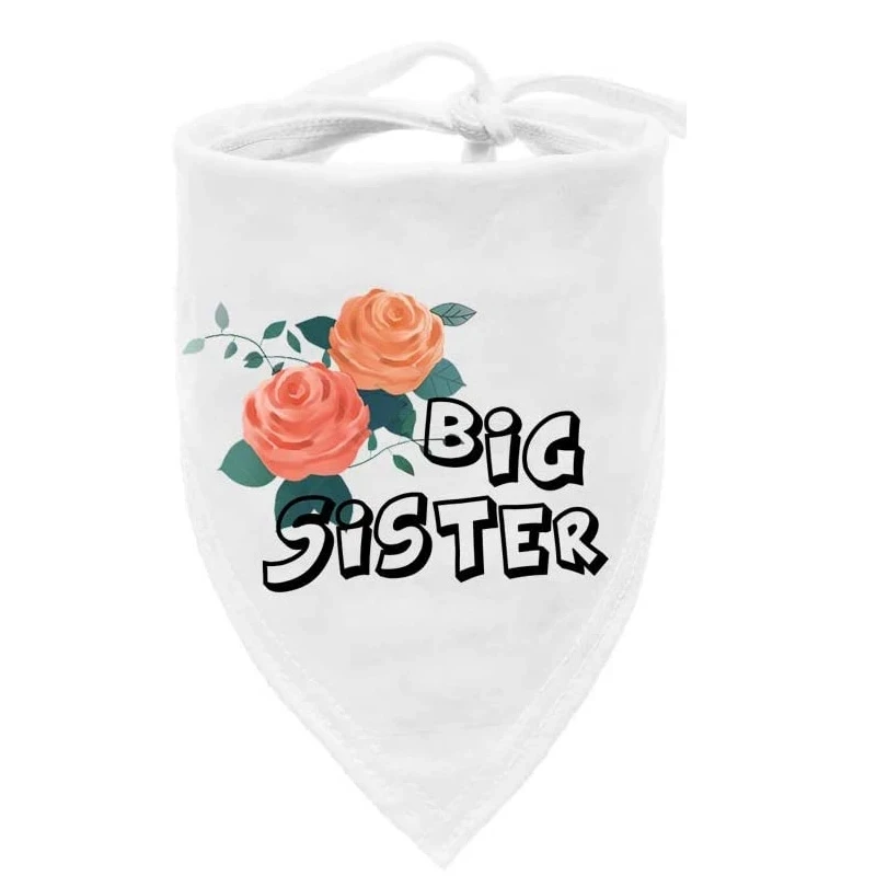 Big Sister Brother Pregnancy Announcement Pet Dog Scarf Gender Reveal baby shower Photo Prop Decoration Dog Lovers Owner Gift