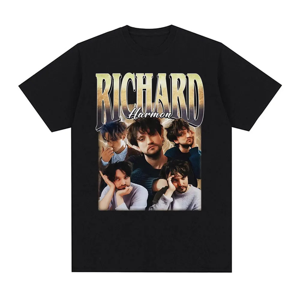 Classic Richard Harmon Vintage Graphic T Shirts Men Women Harajuku Hip Hop Streetwear T-shirt Cotton Casual Short Sleeve Tshirt