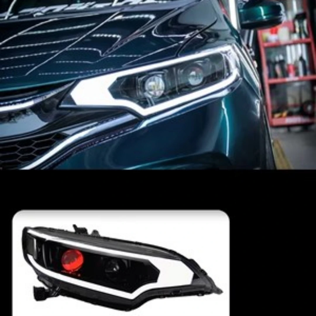 LED Headlight Front Bumper Light for Honda FIT JAZZ GK5 2014-20 modified Lens Daytime Running Light Turn signal Auto Accessories