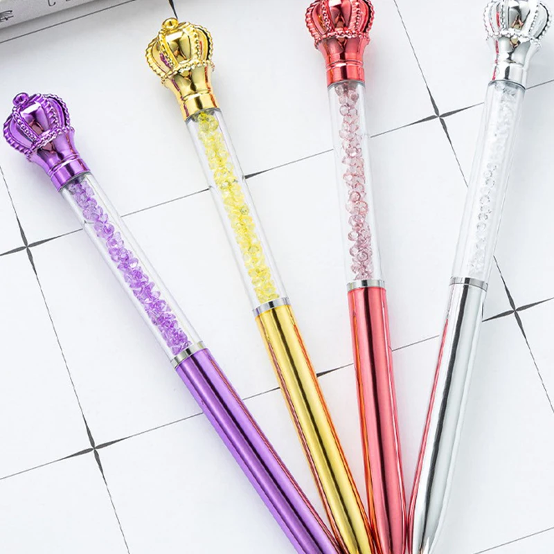 만화 귀여운 왕관 볼펜, 부드러운 쓰기 중립 펜, 창의적인 패션 볼펜, 사무실 학교 용품