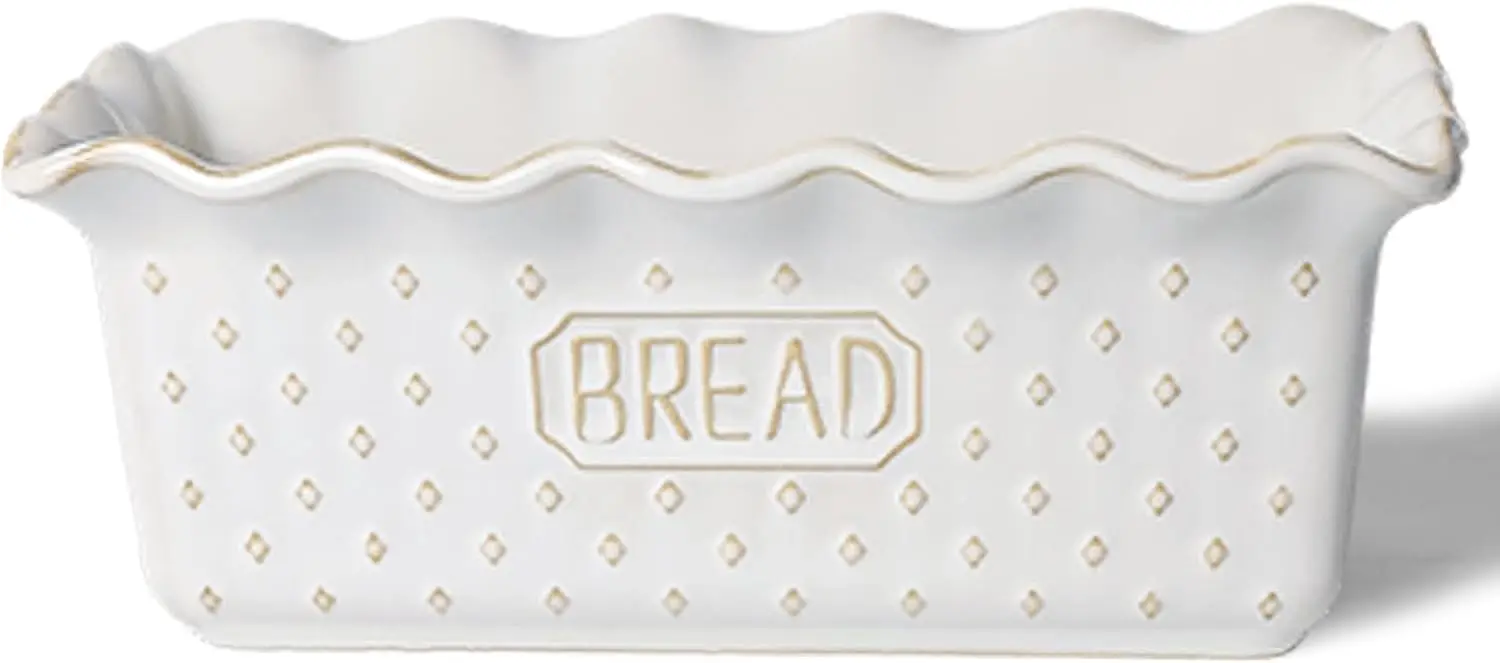 

Керамическая форма для выпечки хлеба, 9 x 5 дюймов, антипригарная форма для выпечки, подходит для микроволновой печи.
