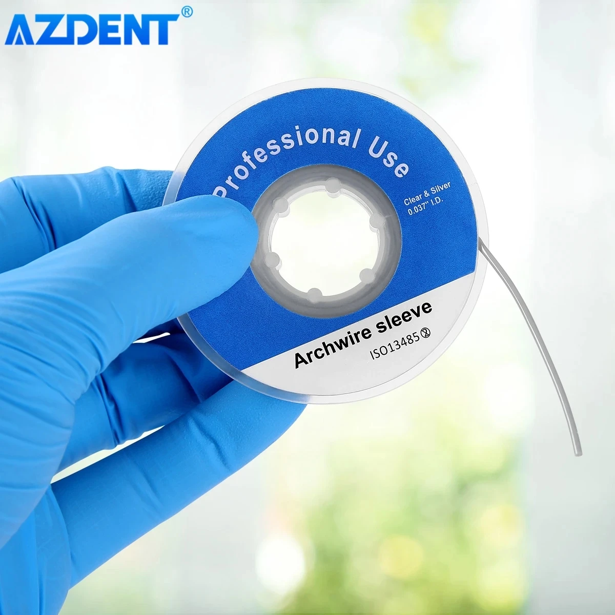 5m/Roll Dental Orthodontic Elastic Arch Wire Sleeve AZDENT Tubing Plastic Cannula I.D 0.037\
