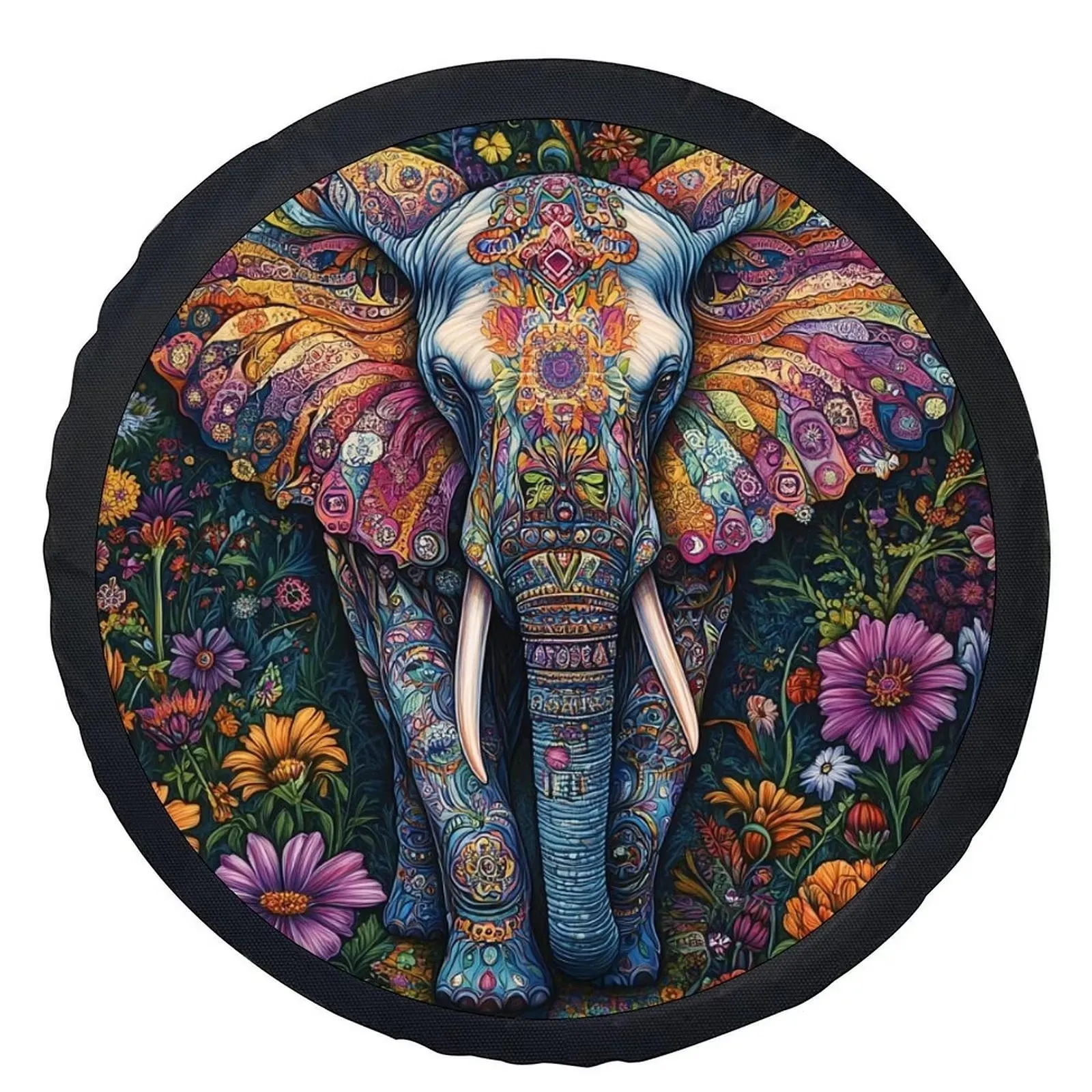 capa-de-pneu-com-design-colorido-de-elefante-em-flor-protecao-universal-para-a-maioria-das-rodas-de-carro