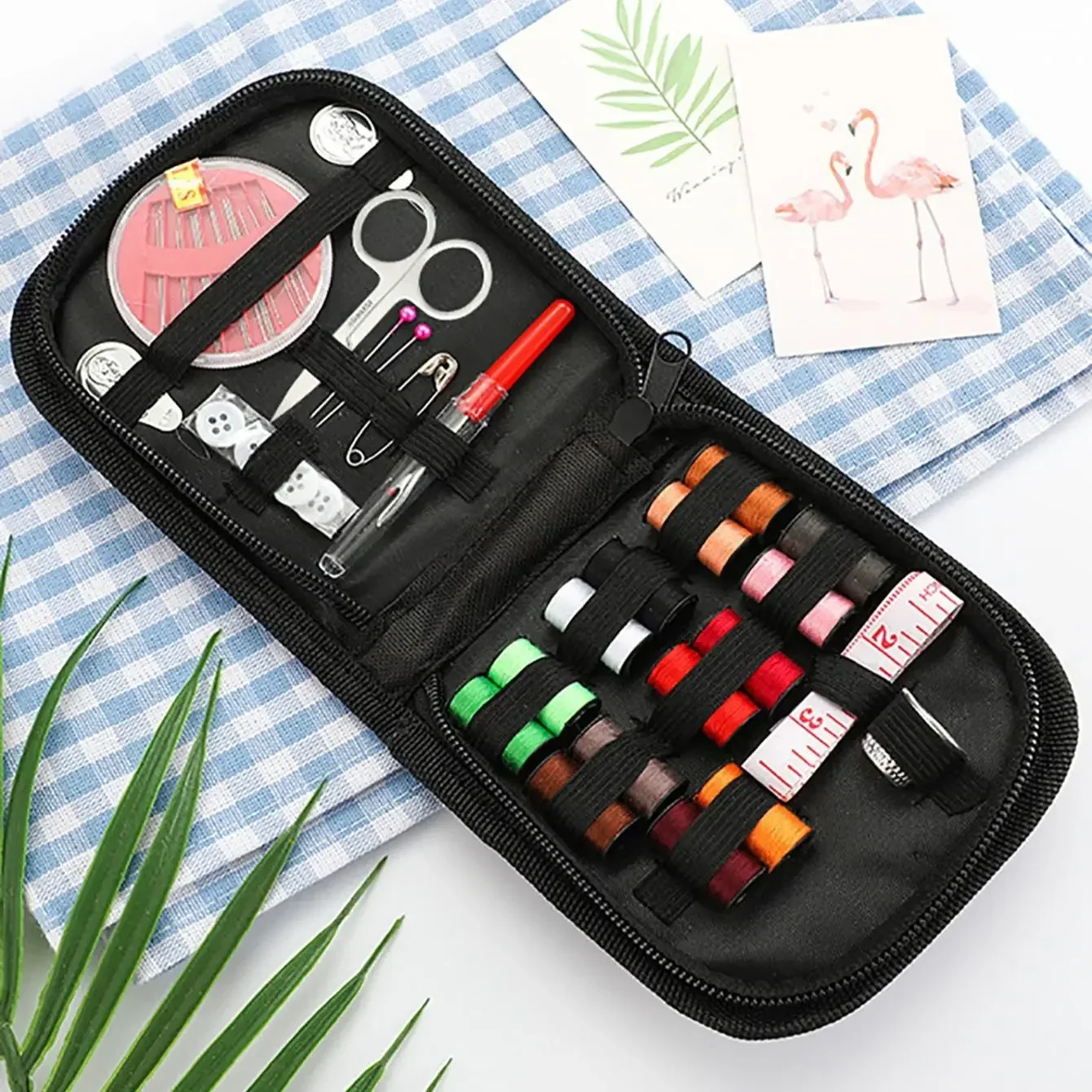 1set - Sewing Kit for Adults - Complete Hand Sewing Starter Set for Beginners, Travel - Perfect for DIY, Crafting, and Mending