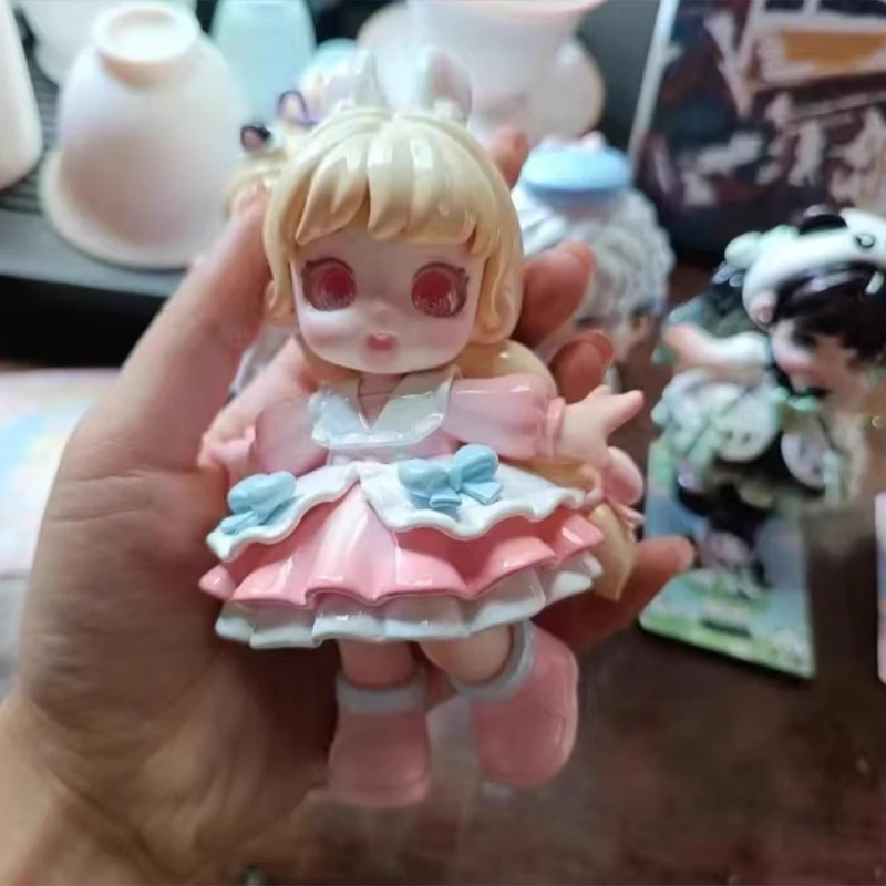 オリジナルミアナ小さなミアナセンリングティーパーティー森シリーズブラインドボックス潮遊びアクションフィギュア Q バージョンモデルかわいい人形