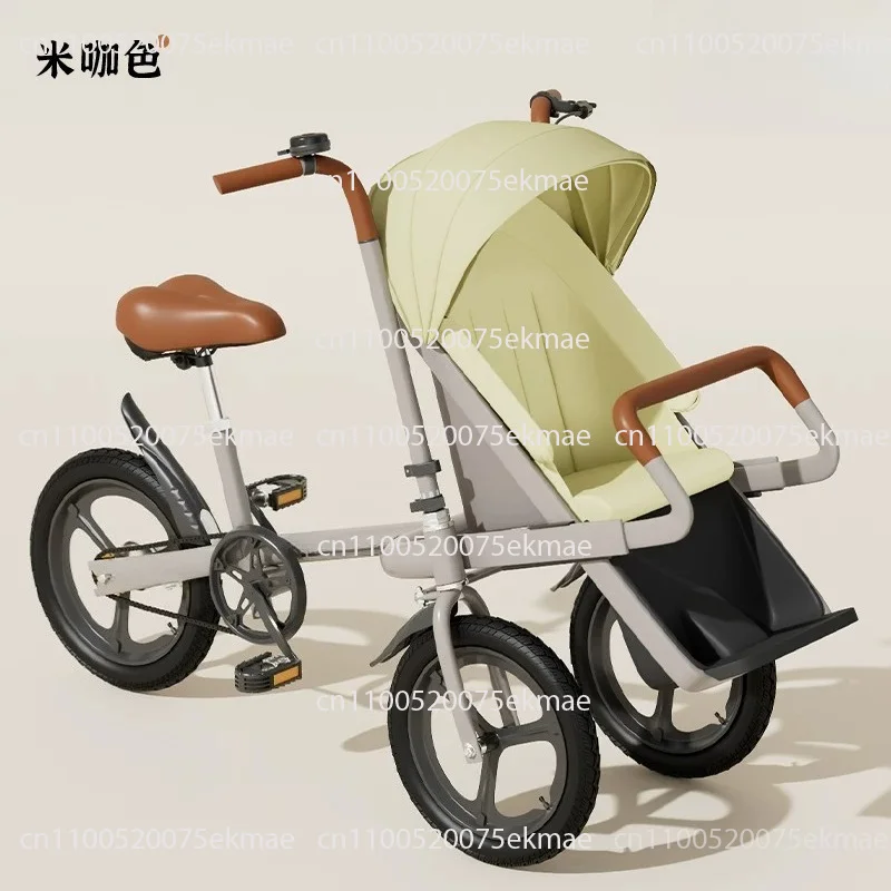 Suitable for comfortable design of front seats on 20 inch three wheeled parent-child bicycles