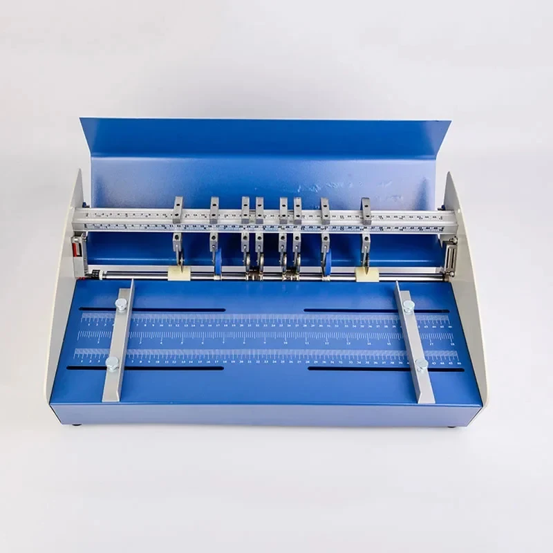 Blue 18 Inch 460Mm Electric Creaser Scorer Peorator 3 In1 Combo Paper Creasing Peorating 3 Function Hine 110/220V