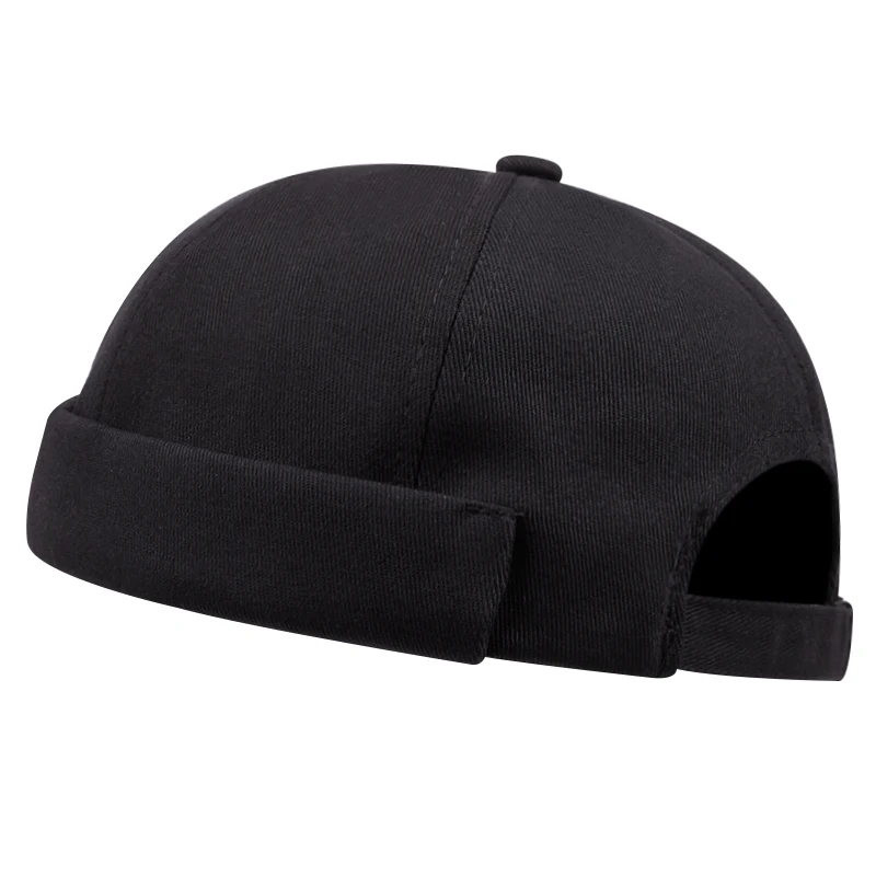 2024 New Fashion Casual Letter Embroidery Simple Solid Color Unisex Brimless Hat Autumn/winter Windproof Beanie