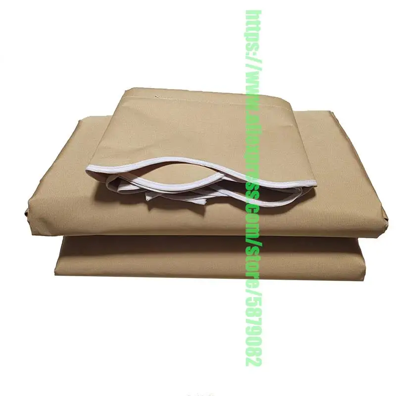 300gsm Canvas Khaki Awning Replacement Fabric Outdoor Patio Window Cover Garden Terrace Sunshade Canopy Poly Fabric Waterproof