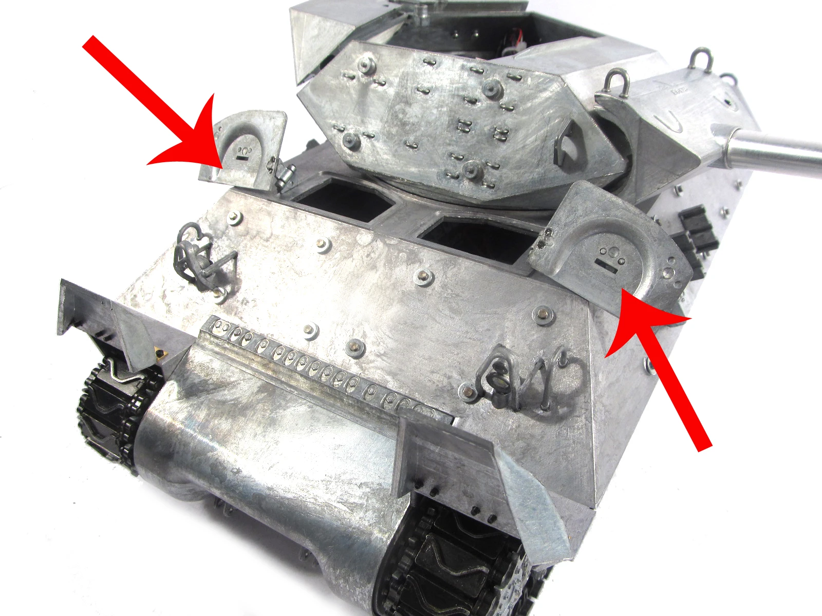 1:16 Metal Front Hatches for MATO 1210 All Complete Metal M10 Tank Destroyer RC tank
